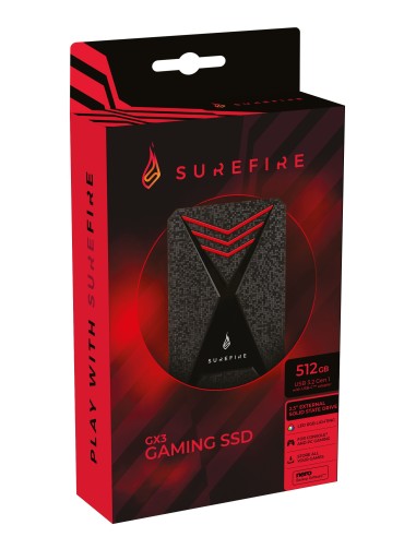 SureFire Gaming 512 GB Nero, Grigio