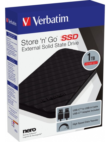 Verbatim SSD Portatile Store 'n' Go USB 3.2 GEN 1 1 TB
