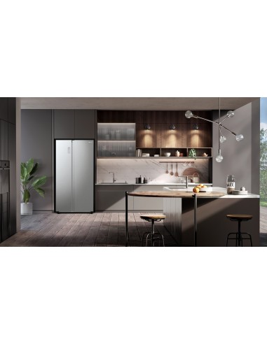 Hisense RS711N4ACE frigorifero side-by-side Incasso libero 550 L E Stainless steel