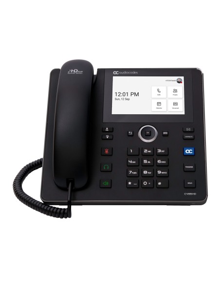 AudioCodes C455HD telefono IP Nero 8 linee TFT