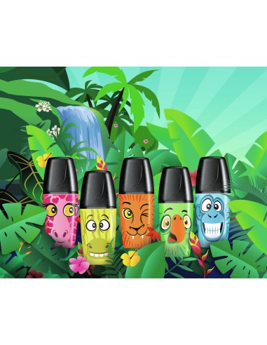 STABILO BOSS MINI Funnimals marcatore Blu, Verde, Arancione, Rosa, Giallo 50 pz