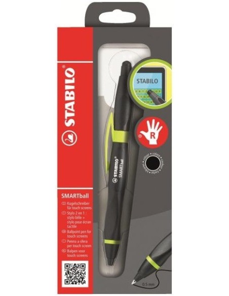 STABILO 1852 3-46-1 penna a sfera Nero Penna a sfera retrattile a clip 1 pz