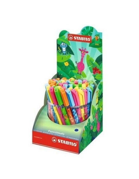 STABILO MINI Funnimals Blu Penna a sfera 50 pz