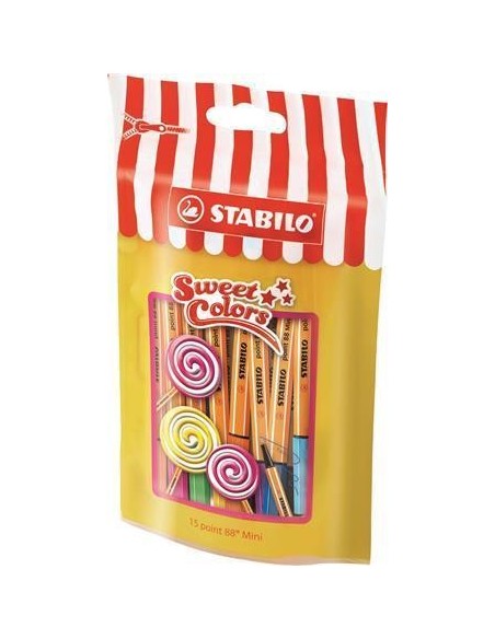 STABILO point 88 Mini Sweet Colors marcatore Fine Multicolore 15 pz