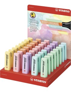 STABILO Boss Original Pastel evidenziatore 40 pz Punta smussata Multicolore