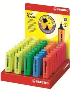 STABILO 70 40-3 evidenziatore 40 pz Blu, Verde, Arancione, Rosa, Rosso, Giallo