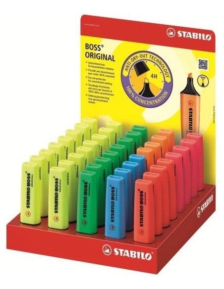STABILO 70 40-3 evidenziatore 40 pz Blu, Verde, Arancione, Rosa, Rosso, Giallo