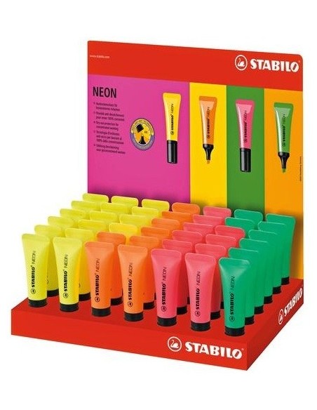 STABILO 72 42-1 evidenziatore 42 pz Punta smussata Verde, Arancione, Rosa, Giallo