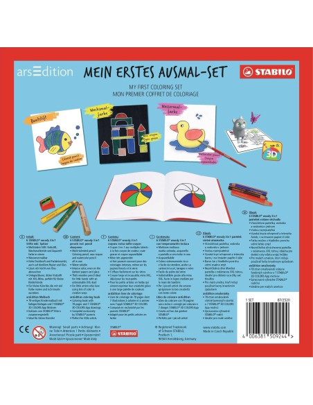 STABILO woody 3 in 1 Multicolore 6 pz