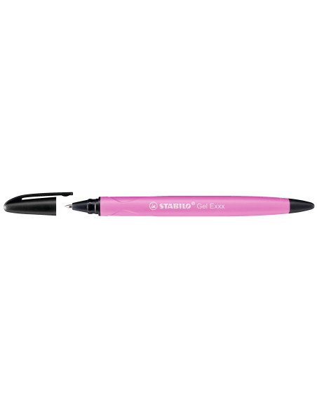 STABILO Gel Exxx Penna in gel con cappuccio Medio Rosa 1 pz