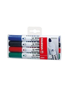 STABILO plan evidenziatore 4 pz Tipo di punta Nero, Blu, Verde, Rosso