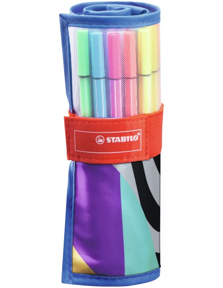 STABILO Pen 68 Individual Just like you, rotolo in edizione limitata con 25 pennarelli
