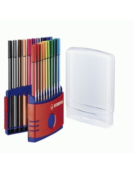 STABILO Pen 68 marcatore Multicolore 20 pz