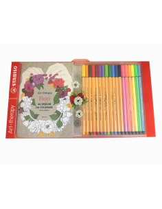 STABILO Art Therapy Fiori Set di immagini da colorare