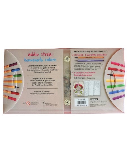 STABILO Art Therapy Fiori Set di immagini da colorare