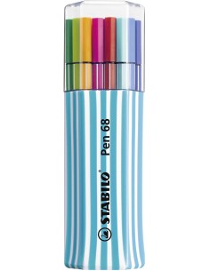 STABILO Pen 68 marcatore Medio Multicolore 15 pz