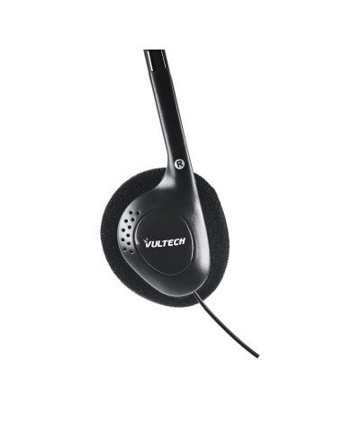 Vultech HS-01 cuffia e auricolare Cablato A Padiglione Musica e Chiamate Nero, Rosso