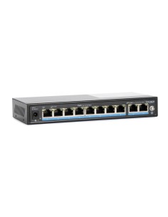 Vultech Security Switch PoE+ (Unmanaged) 8 porte 10 100 FE + 2 porte Uplink 10 100 1000 GE 2