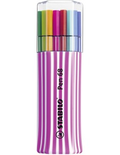 STABILO Pen 68 marcatore Medio Multicolore 15 pz