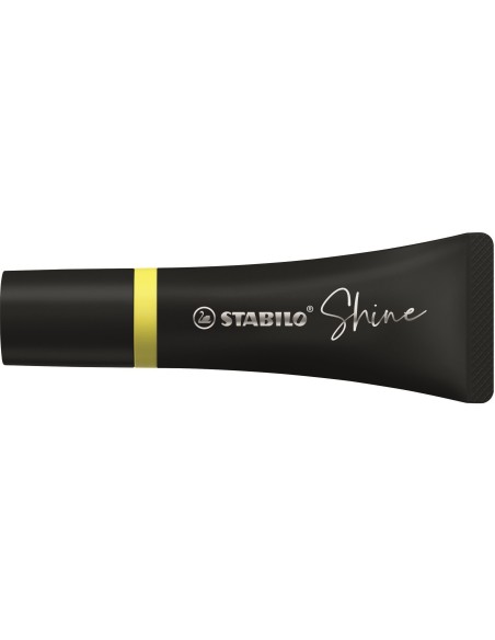 STABILO Shine evidenziatore 1 pz Punta smussata Giallo