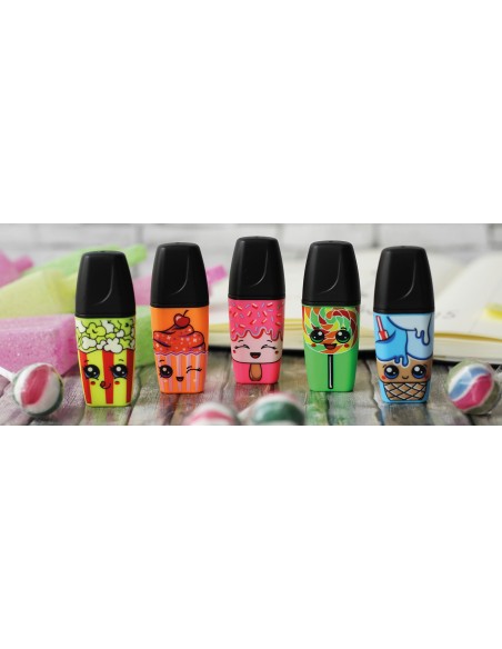 STABILO BOSS Mini Sweet Friend evidenziatore 5 pz Punta smussata Blu, Verde, Arancione, Rosa, Giallo