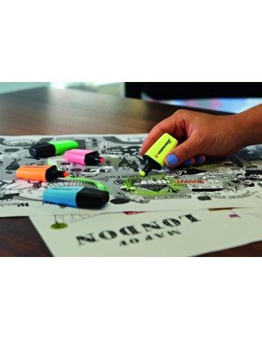 STABILO BOSS MINI evidenziatore 1 pz Punta smussata Blu