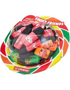 STABILO Boss Mini Sweet Friends evidenziatore 50 pz Punta smussata Blu, Verde, Arancione, Rosa, Giallo