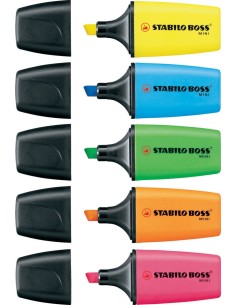 STABILO Boss Mini evidenziatore Blu, Verde, Rosa
