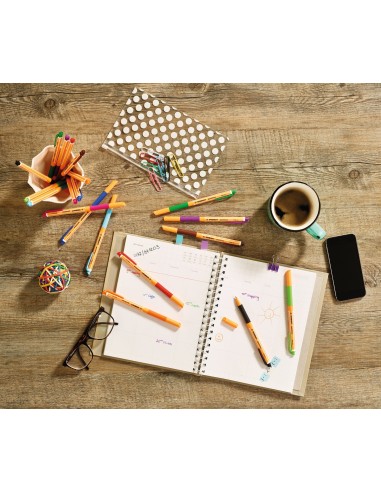 STABILO pointVisco Penna in gel con cappuccio Fine Blu 1 pz