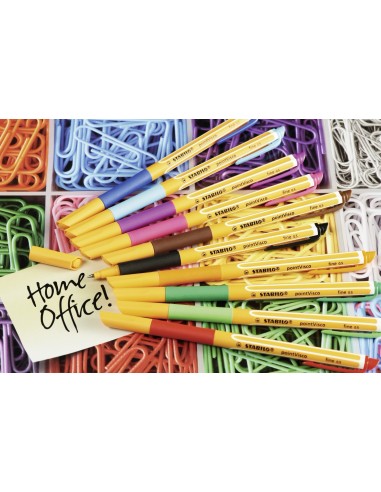 STABILO pointVisco Penna in gel con cappuccio Fine Nero 1 pz