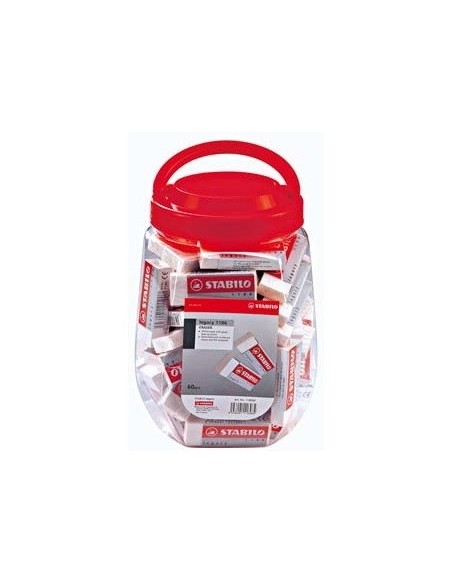 STABILO 118660 gomma per cancellare Multicolore 60 pz
