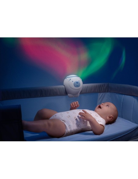 Chicco First Dreams Polar Bear luce da notte per bambino Libera installazione Blu, Bianco