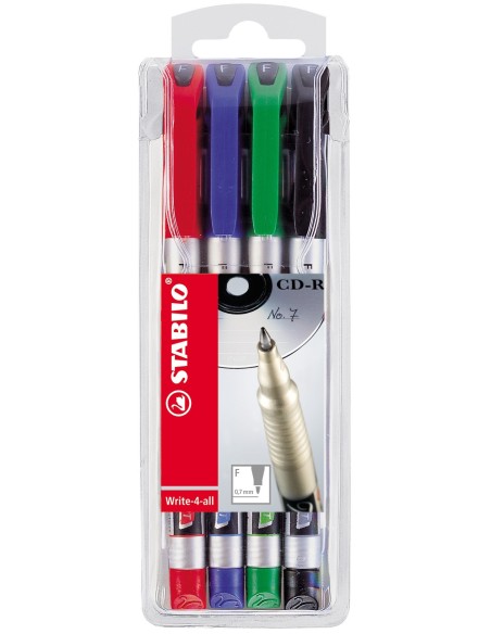 STABILO Write-4-all evidenziatore 4 pz Multicolore