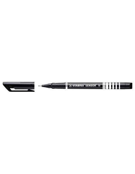 STABILO Sensor medium penna tecnica Medio Nero, Blu, Verde, Rosso 4 pz