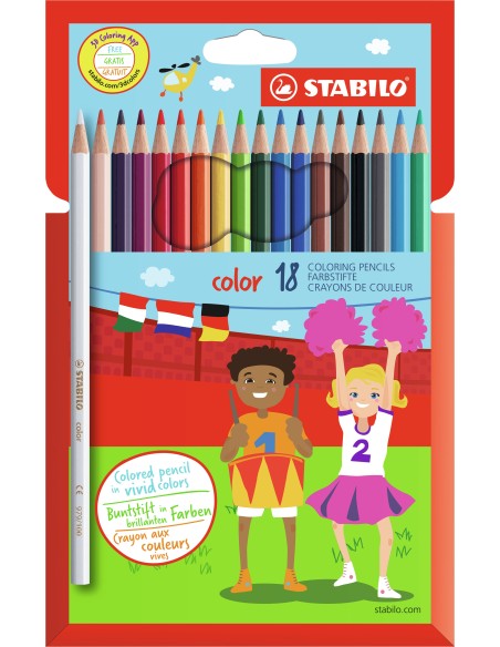 STABILO Matita colorata - color - Astuccio da 18 - Colori assortiti