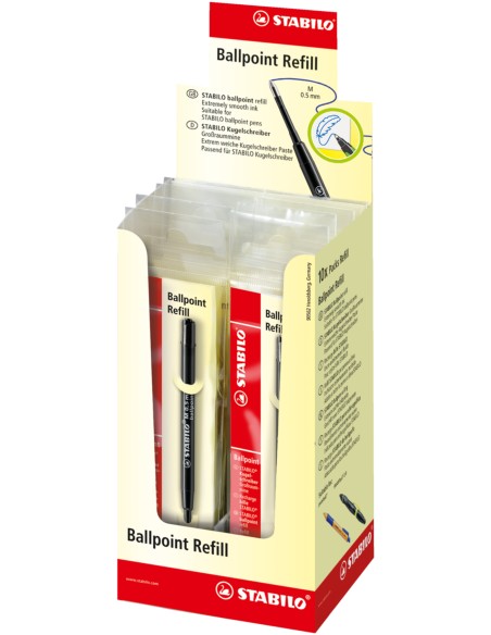 STABILO 2 046-02 ricaricatore di penna Medio Nero 10 pz