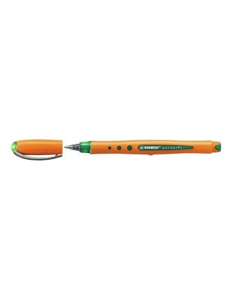 STABILO worker+ medium Penna stick a sfera Verde 1 pz