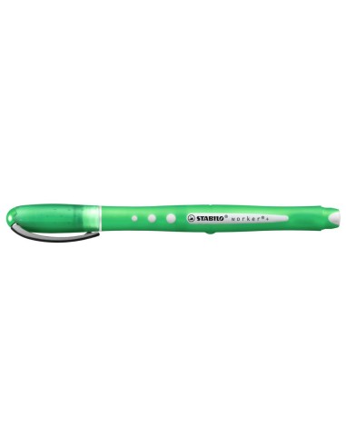 STABILO worker+ colorful Penna stick a sfera Verde 1 pz