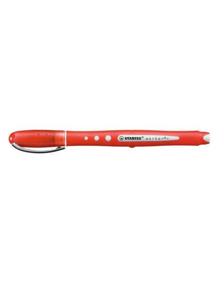 STABILO worker+ colorful Penna stick a sfera Rosso 1 pz