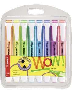 STABILO swing cool Pastel evidenziatore 8 pz Punta smussata Blu, Verde, Arancione, Rosa, Rosso, Viola, Giallo