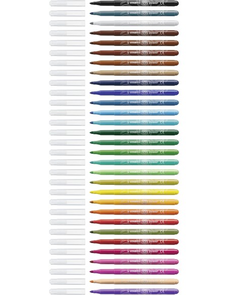 STABILO power marcatore Medio Multicolore 30 pz