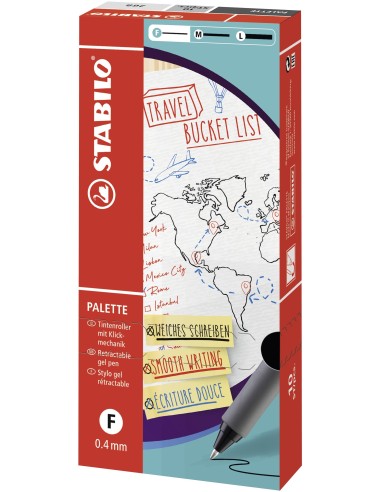 STABILO PALETTE Penna retrattile a clip 10 pz