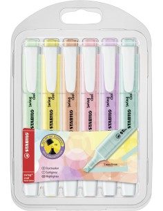 STABILO swing cool Pastel evidenziatore 6 pz Punta smussata Multicolore