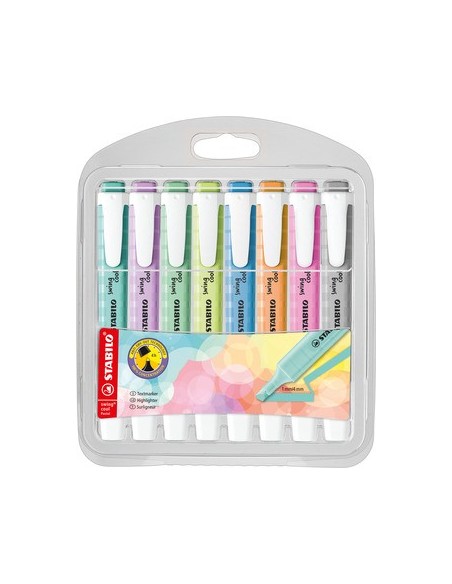 STABILO swing cool Pastel evidenziatore 8 pz Punta smussata Multicolore