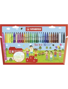 STABILO Trio A–Z marcatore Fine Multicolore 30 pz