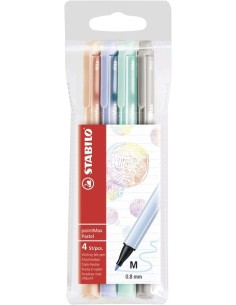 STABILO PointMax Pastel marcatore Medio Multicolore 4 pz