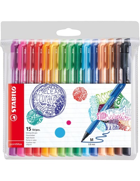 STABILO pointMAX penna tecnica Multicolore 15 pz