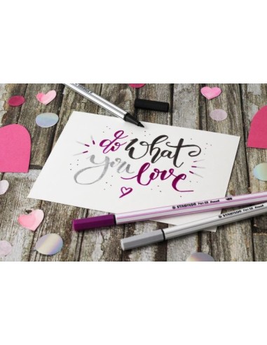STABILO Pen 68 brush marcatore Multicolore 12 pz