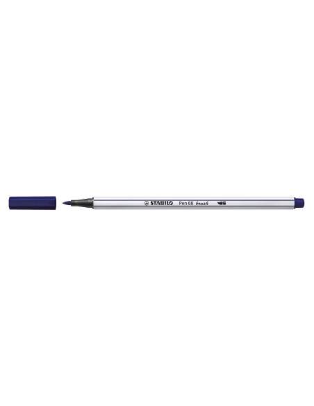 STABILO Pen 68 brush marcatore Blu 1 pz
