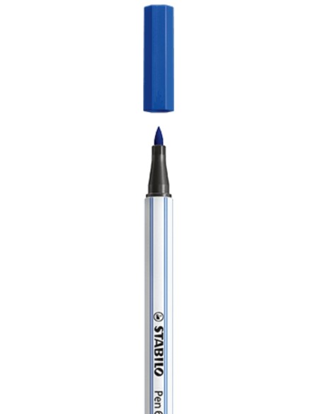 STABILO Pen 68 brush marcatore Blu 1 pz